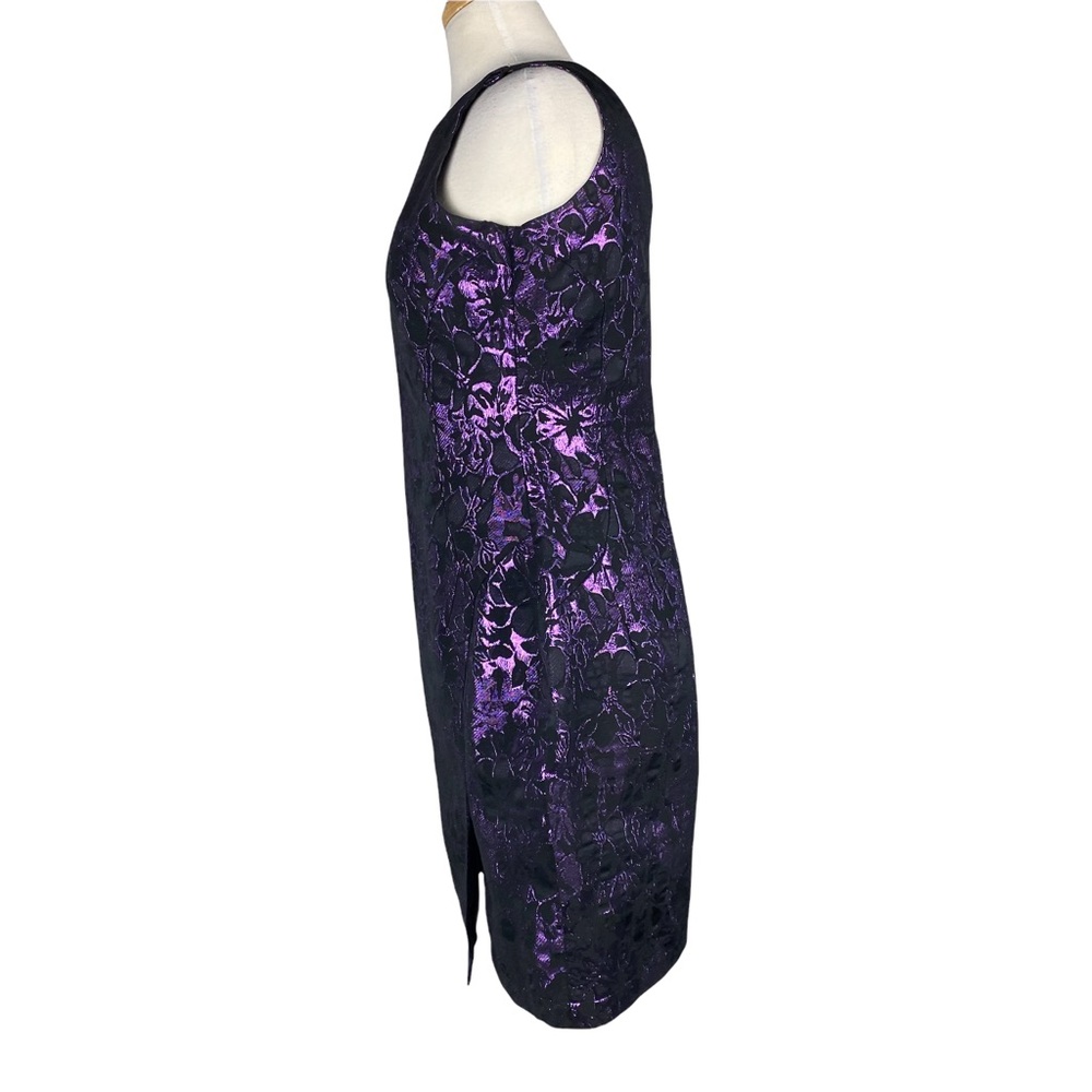 SUZY SHIER Purple Floral Sleeveless Formal Dress Size M - Picture 3 of 8